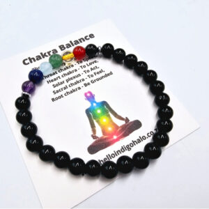 Black Agate Chakra Bangle (6mm)