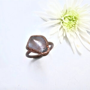 Botswana Agate Copper Ring