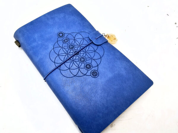 Chakra Flower Of Life Journal Blue