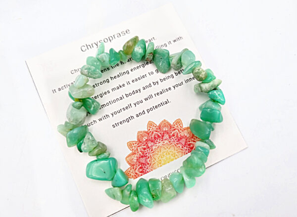 Chrysoprase Chips Bangle