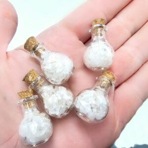 Mini Bottle Of Clear Quartz Chips