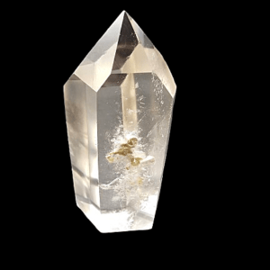Clear Quartz Polished Point A (110g) Inclusions