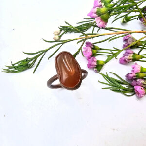 Copper Ring Carnelian