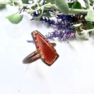 Copper Ring Red Jasper A (M)