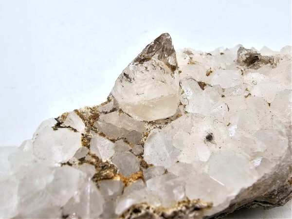 Dogtooth Calcite on Drusy Quartz Cluster B (180g) - Image 2