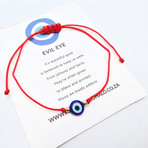 Evil Eye String Bracelet (Red)