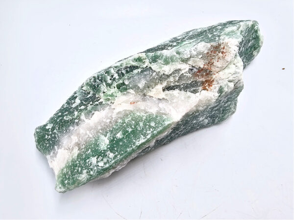 Green Aventurine Rough Chunk with Quartz