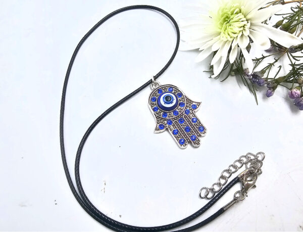 Hamsa Hand Evil Eye Necklace - Image 2