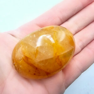 Hematoid Quartz Palm Stone