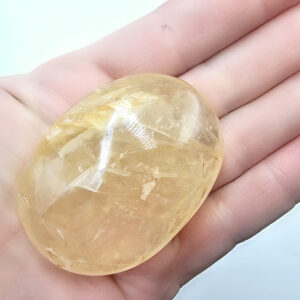 Hematoid Quartz Palm Stone