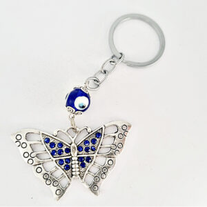 Butterfly Evil Eye Key Ring
