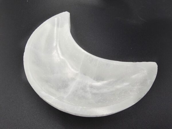 Selenite Moon Bowl (10cm)