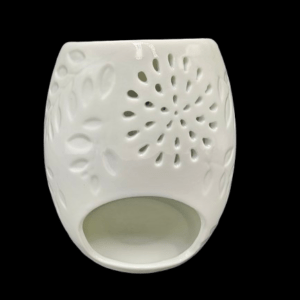 Ceramic oil burner white large