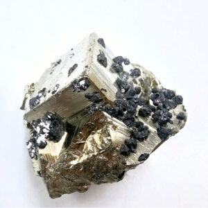 Pyrite Cluster with Galena Exclusions