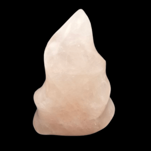 Rose Quartz Flame Sculpture