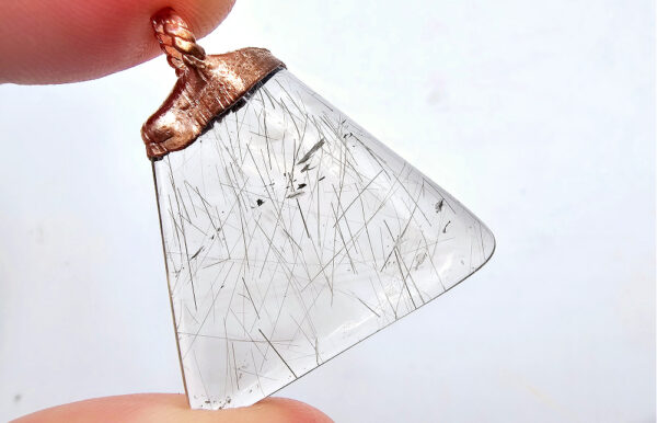 Rutilated Quartz Copper Pendant - Image 2
