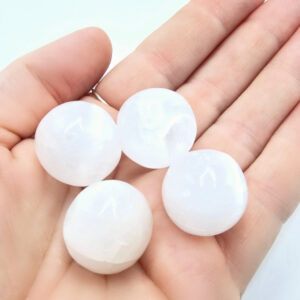 Selenite Tumble Round