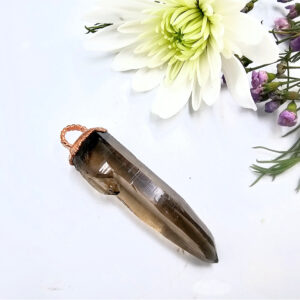 Smoky Quartz Copper Pendant B