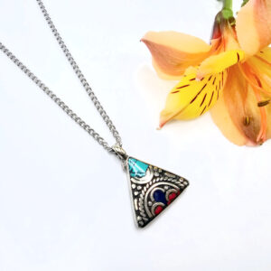 Tibetan Necklace Triangle Design