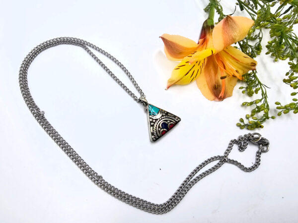 Tibetan Necklace Triangle Design - Image 2