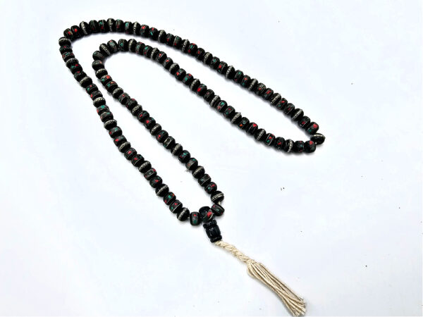 Tibetan Yak Mala Necklace Black