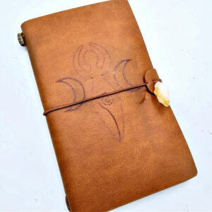 Triple Moon Goddess Journal Tan (20x12cm)