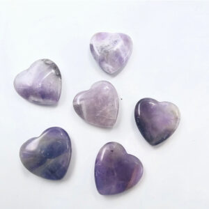 Amethyst Flat Heart (2cm)