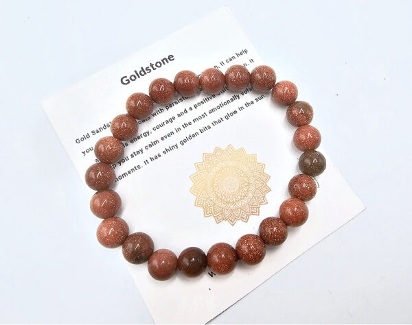 Goldstone Bangle (8mm)