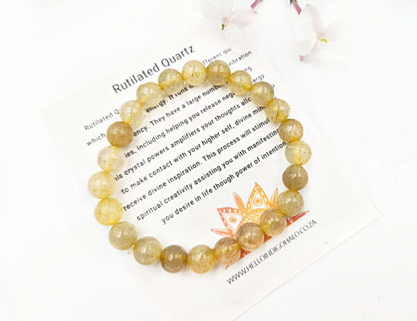 Rutilated Quartz Bangle (8mm)