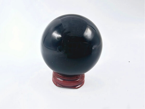 Black Obsidian Sphere (15cm Circumference) - Image 2