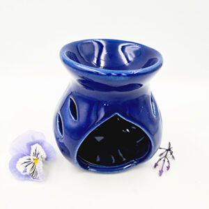 Oil Burner Ceramic Round Blue (9cm)