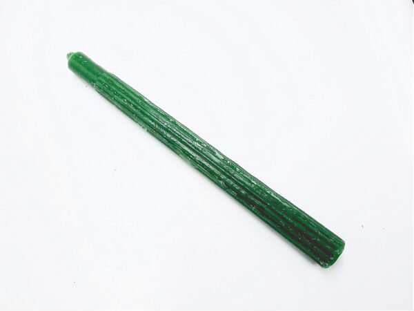 Green Candles Solid 25cm- Pack of 6 (Luck) - Image 2