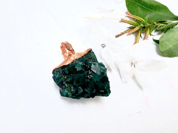Dioptase Copper Pendant
