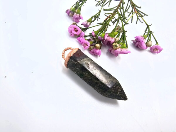 Dragon Stone Jasper Point Copper Pendant