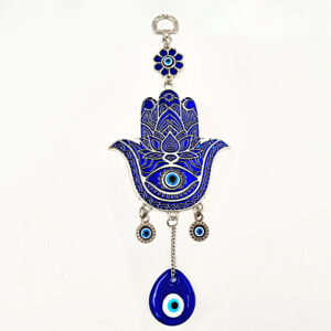 Hamsa Hand Flower Evil Eye Talisman (22cm)