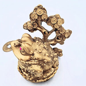 Golden Money Frog with Money Tree (Wealth & Abundance)