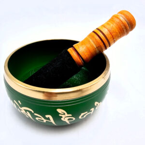 Singing Bowl Brass Green