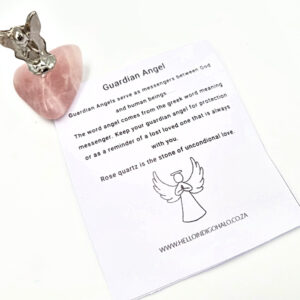 Guardian Angel Rose Quartz stone