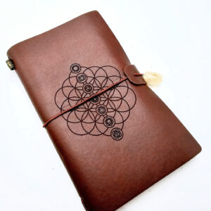 Flower Of Life Chakra Symbol Brown Journal