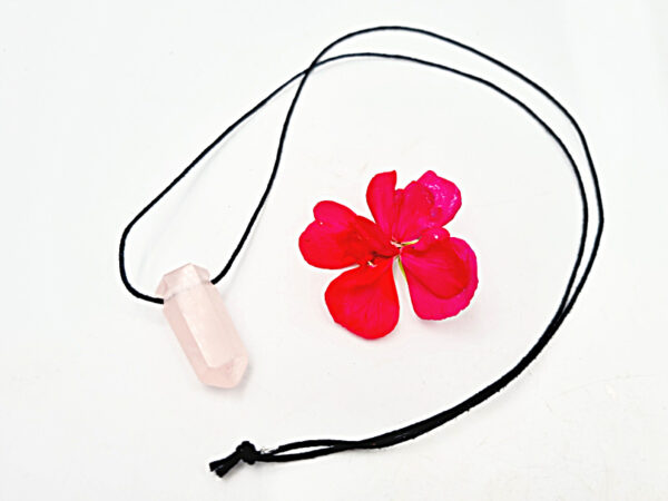 Rose Quartz Crystal Necklace Point (Love) - Image 2