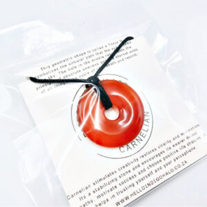 Carnelian Pi Stone Donut 35mm