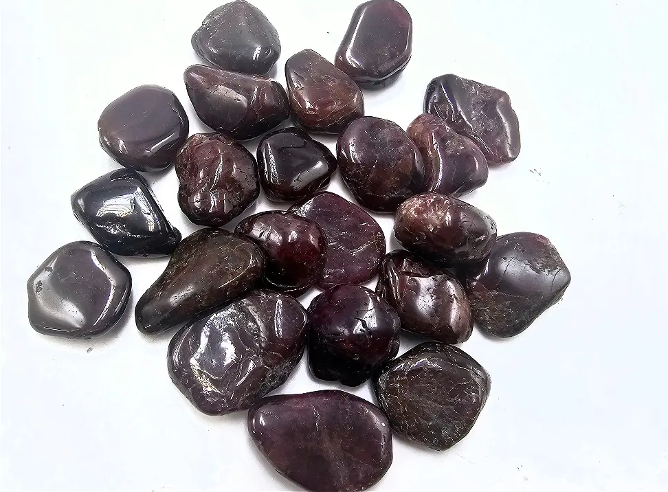 Red Garnet Tumble Stones - Hello Indigo Halo