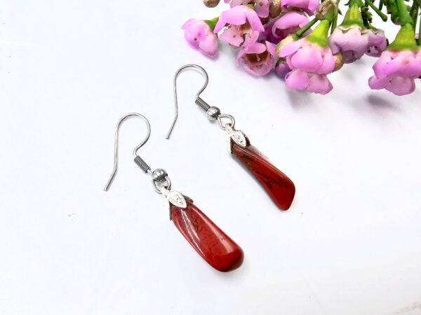 Red Jasper Drop Earrings