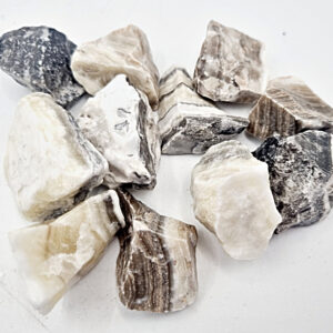Zebra Calcite Rough Crystal Pieces
