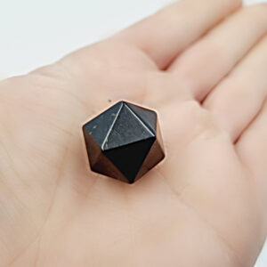 Shungite Icosahedron 20 Sided (2cm)