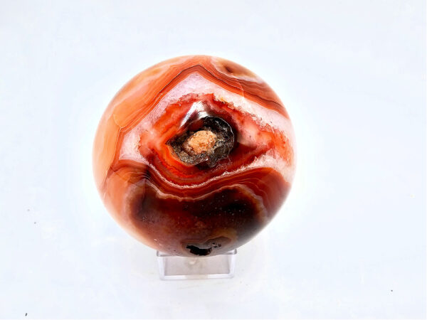 Carnelian Agate Sphere A (366g) Vugs - Image 2