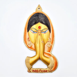 Colour Namaste' Welcome Sign - Metal (28 cm)
