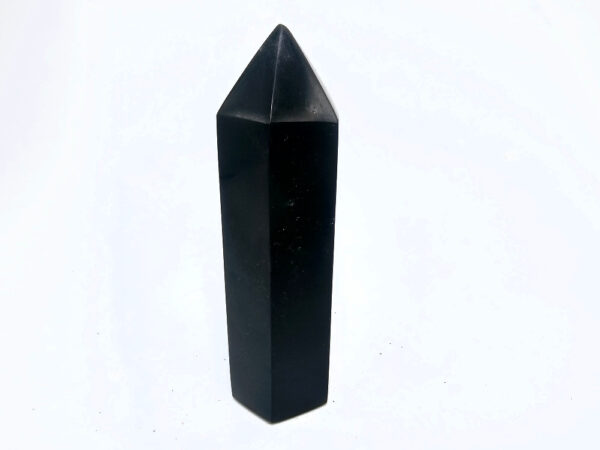 Black Basalt Polished Point A (328g) - Image 2