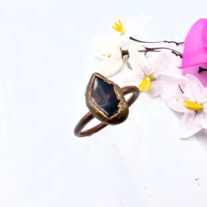 Botswana Agate Copper Ring