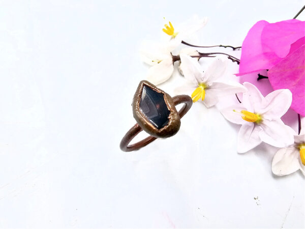 Botswana Agate Copper Ring